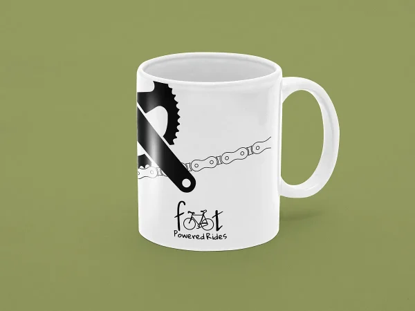 Chain Reaction Bicycle Ceramic Mug - FPR004 - Back