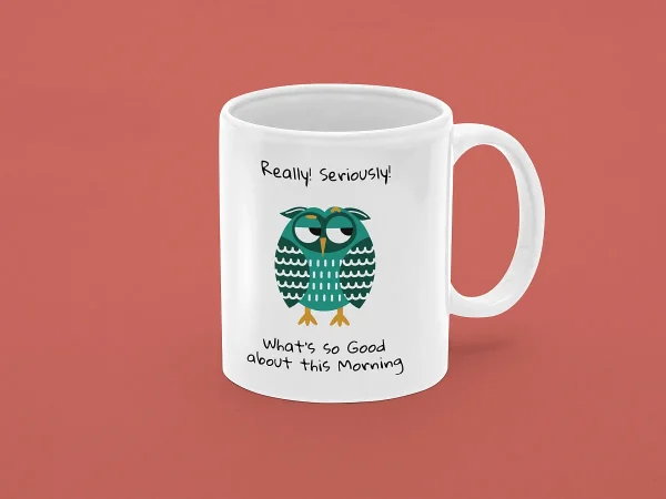 Grumy Owl Ceramic Mug - COF009 - FT-IMG