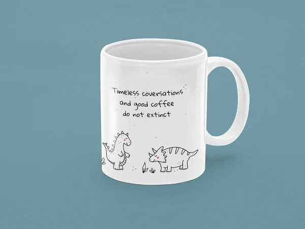 Jurassic Cuteness Ceramic Mug - COF010 - Back