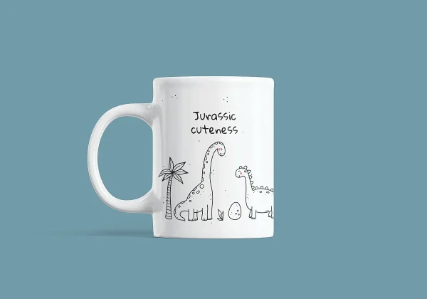 Jurassic Cuteness Ceramic Mug - COF010 - FT-IMG