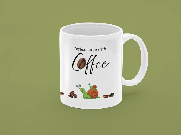 Snail-paced Mornings - Ceramic Mug COF001 back