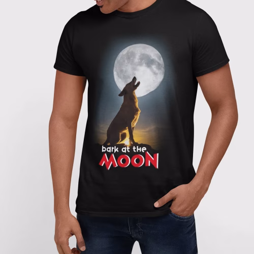 Bark at The Moon T-shirt Black
