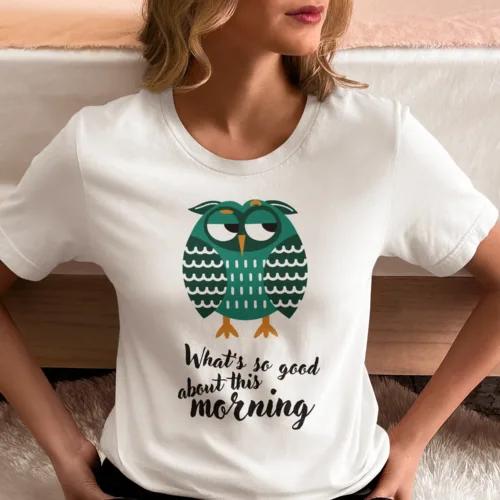 Grumpy Owl T-Shirt - Mugzcetera Originals