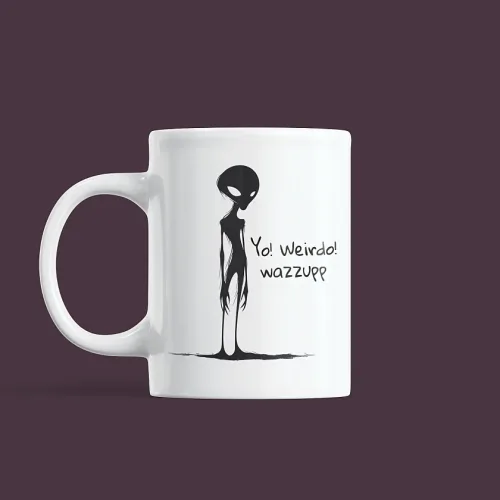 Yo! Weirdo Alien Ceramic Mug - FT-IMG