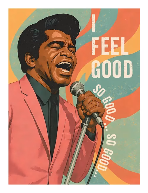 I feel good poster - Mugzcetera