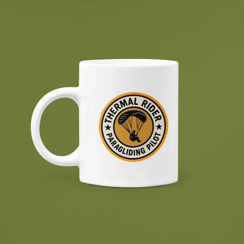 Thermal Rider Paragliding Pilot Mug - Mugzcetera Originals