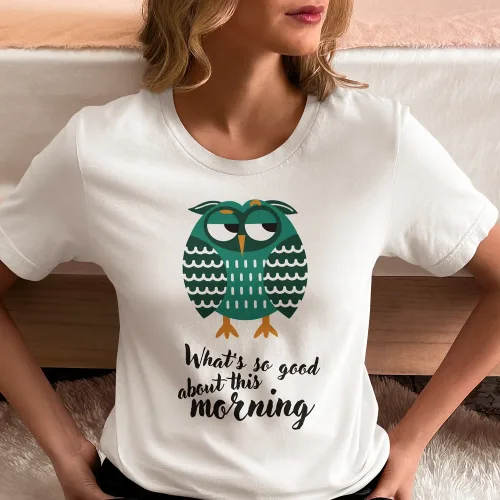 Grumpy Owl T-Shirt - Mugzcetera Originals
